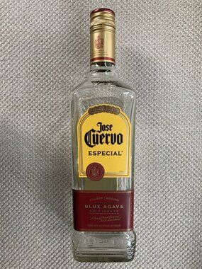 Jose Cuervo Especial Tequila, Empty Bottle, 750ml, Man Cave or Home Bar, Decor